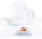 Luminarc Carine Blanco Vajilla Opal 19 Piezas - 6 Personas Opal Apto Microondas Apto Frigorífico Apilable