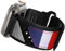 ULTIMAL Bracelet compatible avec Apple Watch Series 10/9/8/7/6/5/4/SE/SE 2, pour hommes, design avec boucle, en nylon tissé, robuste, design de cavité, pour 46 mm/45 mm/44 mm (drapeau français)