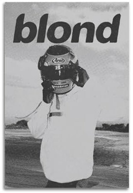 Frank Ocean BlondArtist Album Cover Poster Leinwand Gemälde Poster Ölgemälde Druck Poster Kunstalbum Home Painting Wohnzimmer Dekoration Leinwand Art Deco Wanddekoration 40 x 60 cm Unframe