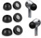 Seminer Memory Foam Ear Tips für Samsung Galaxy Buds3 Pro, Memory Foam Earbud Tips 6er Set, 3 Größen Ear Tips-Schwarz