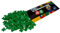 CMC imports 100 x Klemmbausteine Blüten Blatt Blume Pflanze Bausteine Kompatibel Blumen Blüte für Garten City Deko Wald 32607 versch. Farben (180 - Grün)