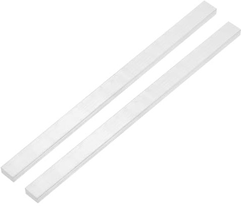QUARKZMAN Barra Plana de Aluminio Cuadrada, 2 Pcs 5mm de Grosor 20mm de Ancho 305mm de Longitud Placa Plana Cuadrada de Aluminio 6063, 5 x 20 x 305 mm de Stock Sólido de Molino