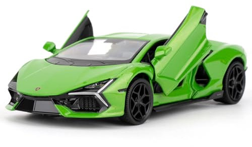1/32 Lamborghini Reventon Alloy Modellauto, Modellspielzeug mit Pull Back Funktion, Spielzeugauto, das Geräusche und helles Licht macht, Modellspielzeug für die Sammlung, Geschenk für Kinder (grün)