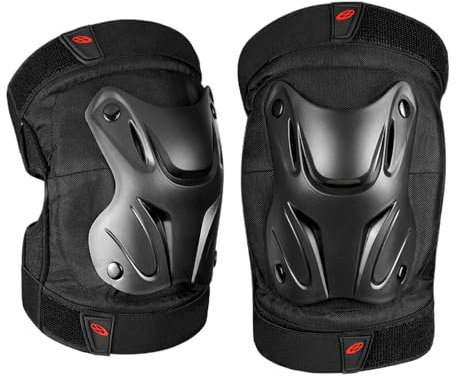 Knieprotektor I Schwarz I Motocross Enduro Motorrad I Motorrad Knieschoner I Einstellbare Knieschoner Pads Protektor Rüstung Für Motocross