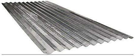 Chapa ondulada galvanizada para techos, 200 x 90 cm, grosor 0,25, cubierta de techo (3 unidades)