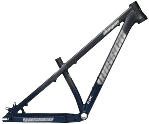 FKXSXAZ Aluminium-XC-Hardtail-Rahmen, 26/27,5 Zoll MTB-Land-Slope-Rahmen, 44–56 mm Schnellspanner-Hinterbaubreite 135 x 9 mm