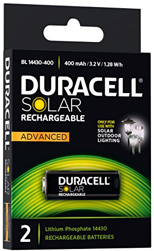 Duracell Solar Rechargeable Replacement Battery 14430/400 mA