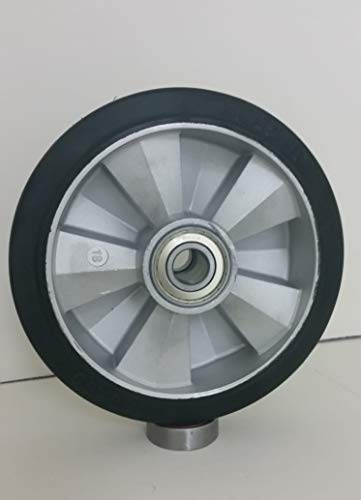 Gummi Rad 200 mm für Hubwagen mit Kugellager Bohrung 25 (200-25-51)