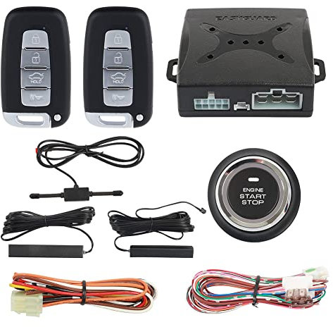 EASYGUARD EC003N-K-1 PKE Car Alarm System Proximity Lock Unlock Push Button Start Remote Engine Start Keyless Go System DC12V
