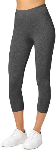 Merry Style Leggings Damen 3/4 Capri Leggings MS10-144 (Dunkelmelange, 4XL)
