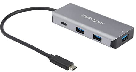 StarTech.com Hub USB-C de 4 Puertos Alimentado por Bus - 10Gbps - 3x USB-A y 1x USB-C - (HB31C3A1CB)