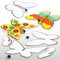 Baker Ross AT882 Schmetterlings-Farben-Gleiter-Set, 10 Stück, für Kunst- und Bastelprojekte für Kinder