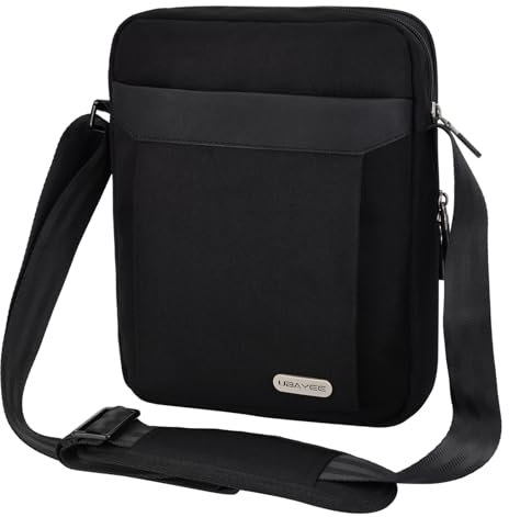 UBAYEE Umhängetasche Herren für iPad Tablet (Passt 10,5 Zoll), mit Viele Fach, Tabbletfach (Marineblau)