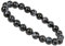 ELEDORO PowerBead Damen-Armband Stretch aus Edelstein Perlen 8 mm Indigo Gabbro AAA-Grade