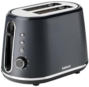 Cuisinart 2-Scheiben-Toaster | Extra tiefe, extra breite Schlitze, ideal für dickes Brot und Bagels |Hochstellhebel | 7 Bräunungsstufen plus Abtauung | Passender Wasserkocher erhältlich | Grau