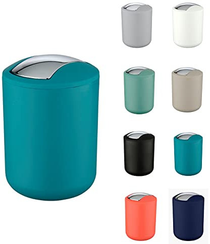 WK Brasilia Table Top Kitchen Waste/Cosmetics Small Bin (Cerulean Blue)