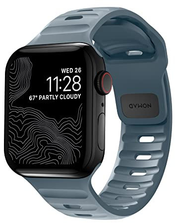 NOMAD Sport Band Compatible with Apple Watch Strap Series 8, 7, 6, SE, Ultra & All Previous Models, Waterproof Watch Strap - 41/40/38mm (Marine Blue)