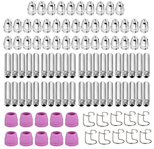 SG-55 AG-60 Plasmaschneider Zubehör, 100 Stück/Set, Keramikdüse Plasmaschneider Schneidbrenner Verbrauchsmaterial Plasmaschneidbrenner, Düsenverschleißteile