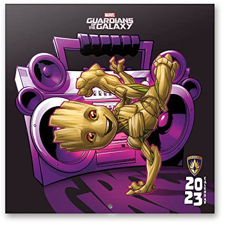 Grupo Erik Wandkalender 2023, I am Groot Jahreskalender 2023, Kalender 2023 Wandkalender mit Geschenk Poster, Kalender 2023 zum Aufhängen, offizielle Lizenz, FSC zertifiziert