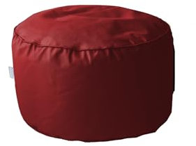 chilly pilley Gaming Bean Bag Stool Waterproof With Eps Filling Round Seat Cushion For Children And Adults Many Colors To Choose From (Dark Red)