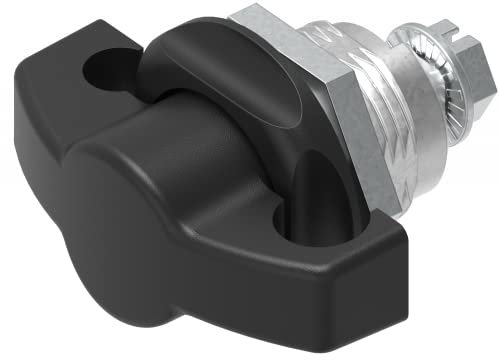 1x Drehriegel für Vorhangschloss Schloss Schaltschrank schwarz Knebel Griff Quarten turn padlock Spindschloss 1000-U429-1