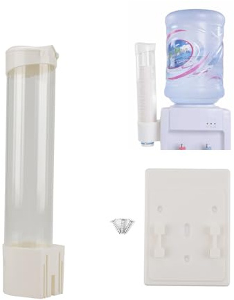 Zunate Pappbecher-Spender, One-Touch-Knopf-Becherhalter, 60-80-Becher Papier-Plastikbecher-Spender mit verdickter staubdichter Abdeckung(Schwarz)