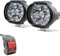 Paire De Phares LED De Moto Projecteur Avant Feux De Brouillard Supplémentaires 10W 12V Avec Interrupteur Pour Truck Moto Quad Scooter (2pcs)