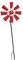 MagiDeal Sculpture de Vent décorative de Moulin à Vent, Moulin à Vent en métal avec Piquet de Jardin, Attrape-Vent de moulins à Vent en Fer pour extérieur Y, Rouge