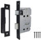 Mortice Lock Sashlock Bathroom Locks 2.5 Bolt Through Reversable Bath Door (Matt Black, 64mm (2.5 Inch))