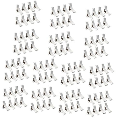 ABOOFAN 14sets Freezer Shelf Clips Aluminum Support Hooks for Commercial Fridge 8pcs*14