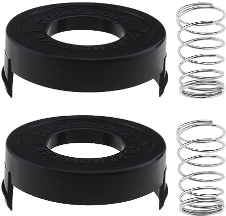 Lot de 2pcs Capuchons de Bobine Compatible avec Black & Decker GLC12 GL250 GL310 GL360 ST1000 ST4000 ST4500 GE600 CST800 ST6800 Bobine de Tondeuse 682378-02