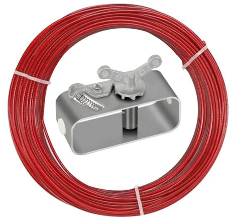 Drahtspannseil für Poolplanen, 2 mm Länge 40m mit Upgrade Drahtseilspanner für Seil Poolabdeckung, Spannseil Spanndrahtseil für Befestigung von Oberirdischen Poolabdeckungen Winter