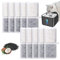 10 Stück Katzenbrunnen Filter, Effektive Filter für Katzenbrunnen, Katzen Trinkbrunnen Filter mit Aktivkohle Naturharzen, Katzenbrunnenfilter Ersatz, Ersatzfilter für Katzenbrunnen mit Bewegungsmelder