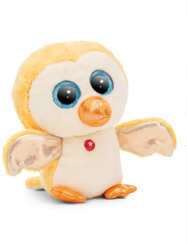 NICI GLUBSCHIS Kuscheltier Vogel Jubidi 15cm schlenkernd - Flauschiges Stofftier mit großen, niedlichen Glitzeraugen, Plüschtier für Schmusetierliebhaber - 49735
