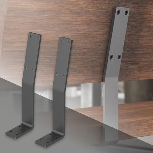 ML-Design 2 Stück Rückenlehnenhalterung, Grau, aus Stahl, 345x90x50 mm, Bankrückenlehne Banklehne Rückenlehne zum Anschrauben, Metall Rücklehne Halterung Profil für Sitz-Bänke, Betten & Stühlen