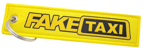 Fake Taxi Casting Faketaxi Nylon Schlüsselanhänger Lanyard Jet Tag langlebig und robust - Accessories Zubehör Lanyard Schlüsselband Schlüsselring für den Schlüsselbund oder Kleidung, Gepäck
