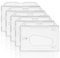 Uniclife Porte Badge Horizontal à 2 Cartes avec Fente pour le Pouce Porte Carte Navigo en PC dur et Transparent pour le Bureau l'École Cartes d'Identité Cartes de Crédit Permis de Conduire, 5 Pièces