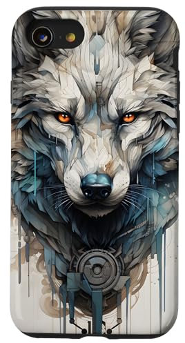 Hülle für iPhone SE (2020) / 7 / 8 Fantasy Wolf nordische Mythologie Kunst