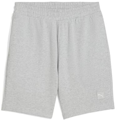 PUMA Herren ESS Elevated Shorts 9 TR Gestrickte Shorts, Light Gray Heather, XL
