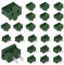 STARELO Lot de 24 prises électriques mâles et femelles de vampire vertes, prises mâles et femelles, prises Gilbert pour fêtes de fin d'année, prises de Noël et d'Halloween, certifiées UL (STP2)