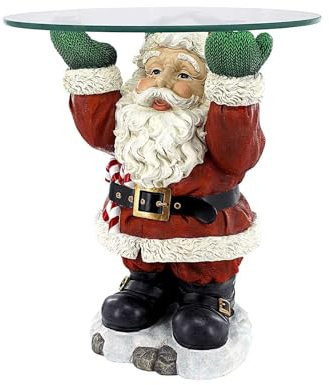 AKTOUR Moments - Decorazione natalizia in resina, a forma di pupazzo di neve, statua di Babbo Natale, vassoio per piccoli alberi di Natale (bianco, taglia unica)