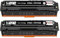 HenceBuy 410A Schwarz Toner Kompatibel für HP 410A CF410A 410X CF410X Tonerkartusche für Color Laserjet Pro MFP M377dw M477fdw M477fnw M477fdn M477 M452dn M452nw M452dw Drucker (2 Schwarz)