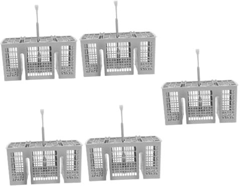 HOMSFOU 5pièces Panier Organisateur De Couverts Pour Lave-vaisselle Bac De Rangement Compatible Avec Espace Facile à Installer Matériaux Et Résistants