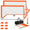 Set di 2 porta Calcio Bambini - porta da calcio per bambini per il giardino Rapido Montaggio,Fibra di Vetro Portatile, per Giardino/Interno/Esterno 183 x 122 cm