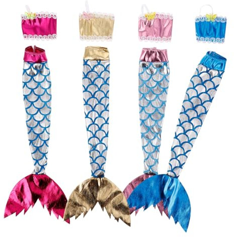 Vaguelly Meerjungfrauenkostüm Für Damen Meerjungfrauen-Accessoires Feenkleid Zum Anziehen