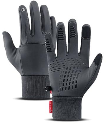 MEIION ThermoSlim Handschuhe wasserdichte Herren und Damen Winterhandschuhe Warme und atmungsaktive Fahrradhandschuhe mit Touchscreen Funktion