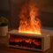 Puupaa Diffusor für ätherische Öle, 3D-Flamme, Kamin, 150 ml, Aromatherapie-Diffusor mit Fernbedienung, 2 Lichtmodi, 6–8 Stunden Nebel, wasserlose automatische Abschaltung für Zuhause, Zimmer, Büro