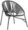 vidaXL Gartenstuhl in Ei-Form Schwarz Poly Rattan, Ei-Stuhl, Gartensessel, Sessel, Gartenstuhl, Garten Sessel