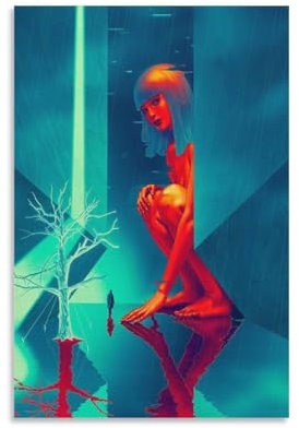 XYSWDD Blade Poster Runner 2049, Filmposter, Leinwand, Kunstwerke, Drucke, rustikale Bauernhaus-Dekorationen für Wohnzimmer, Badezimmer, Schlafzimmer, 20 x 30 cm
