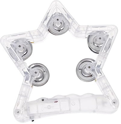 Garneck Blitzrasseln Handglühendes Tamburin Musikinstrumente Für Erwachsene Beleuchtet Musikalisch Blinkendes Tamburin Für Beleuchten Plastik